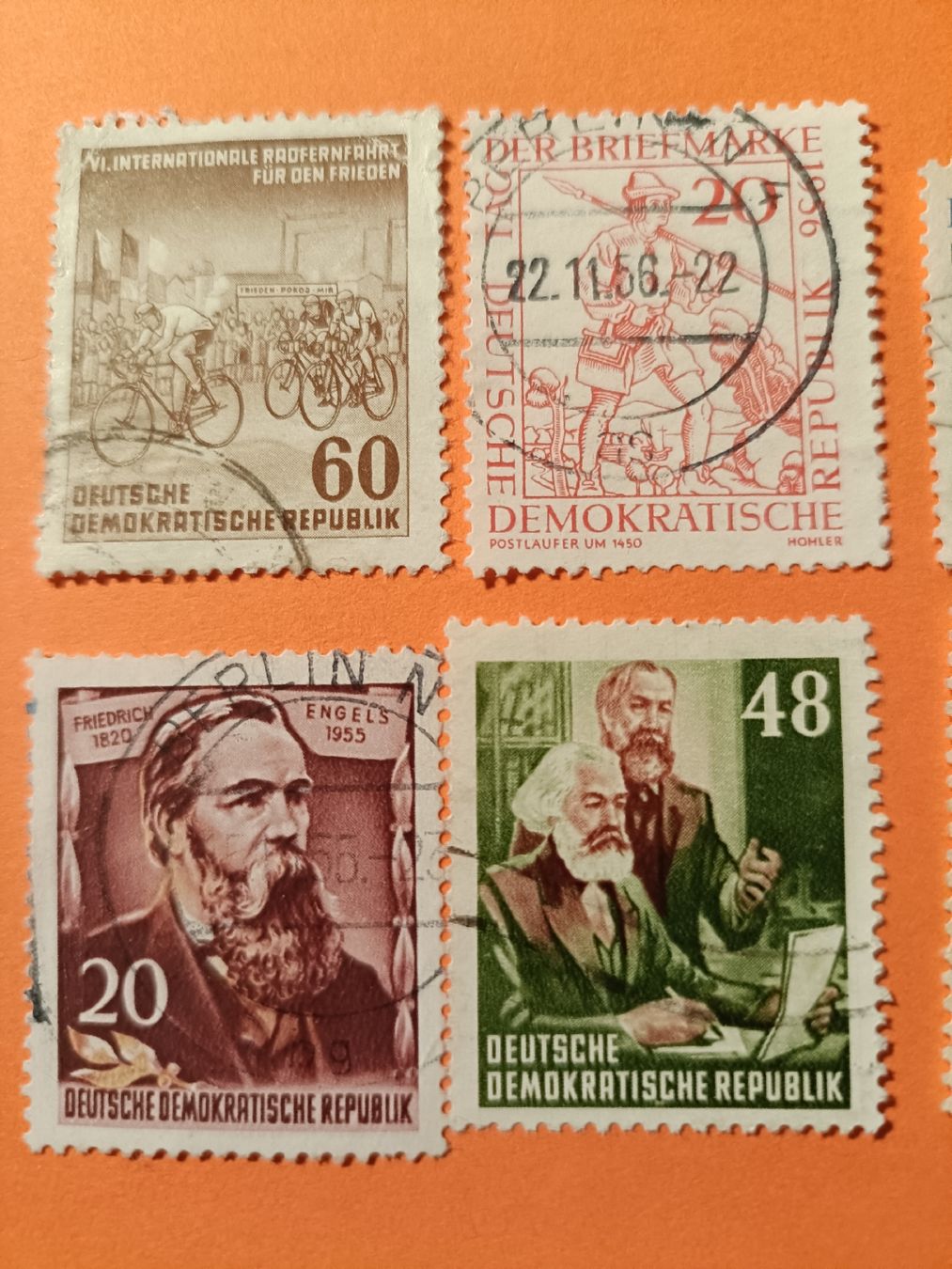 Tutti i francobolli: DDR Briefmarken Sammlung, 7 Stück, Deutsche Post, – Usato da Sargans venduto da Polifemo58 1