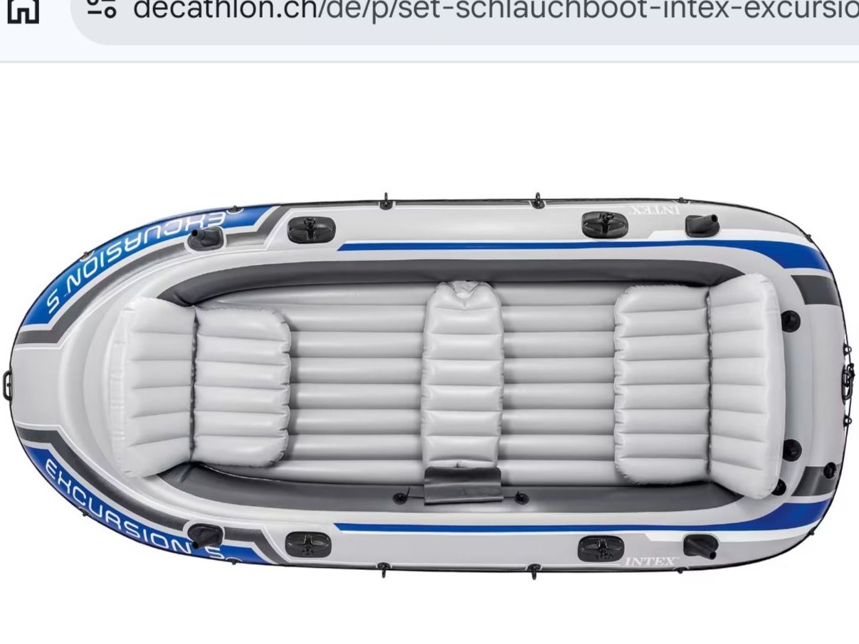 Boote: Schlauchboot Intex Excursion 5 Grau 366cm, neuwertig 5 Pers. – Neu (gemäss Beschreibung) aus Flurlingen von Abbcbb 4
