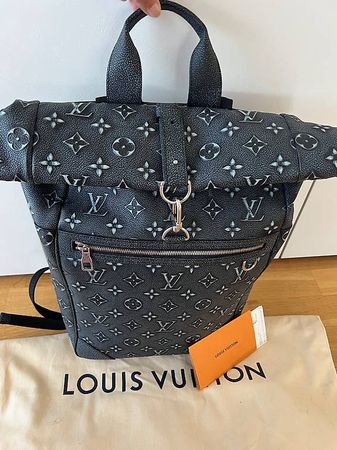LOUIS VUITTON  Deboss Roll Top Backpack Leather M21359