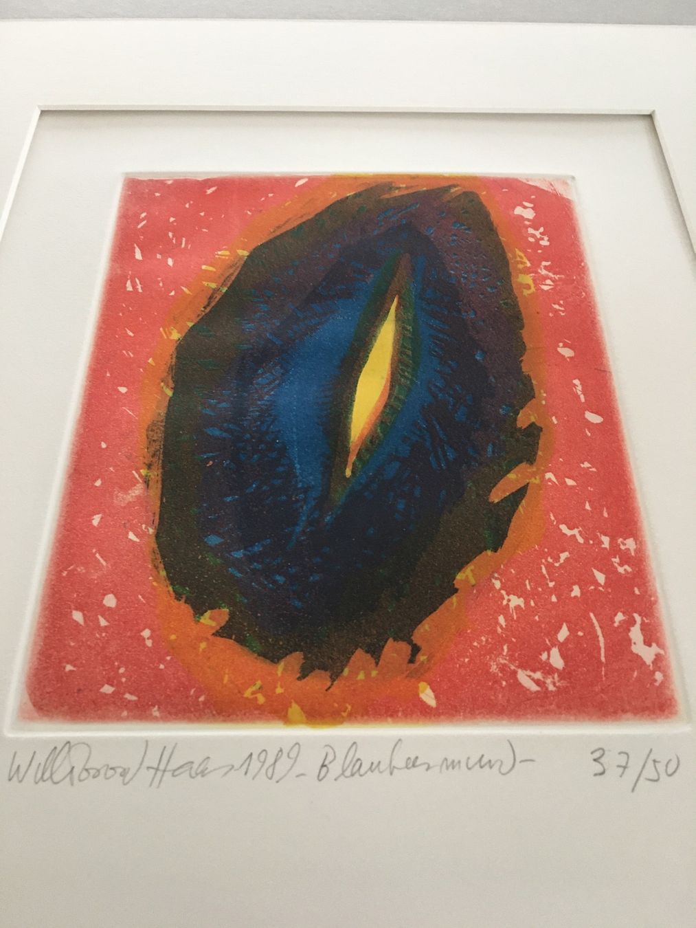 Dipinti: Willibrord Haas     "Blaubeermund"      FARBRADIERUNG – Usato da Nennigkofen venduto da waltraub 3