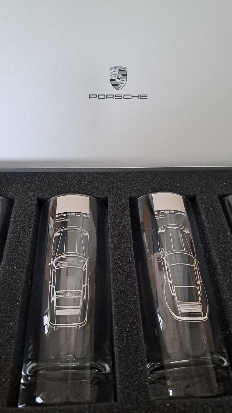 Porsche Bicchieri: original Porsche 911 Gläser Set – Nuovo e nell'imballaggio originale da Schwarzenbach SG venduto da LoveBag 6