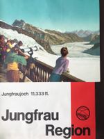Plakat Jungfrau Region Jungfraujoch Switzerland Orig. 1957
