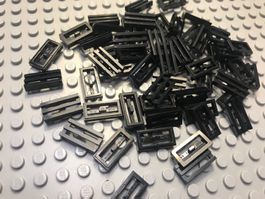 Lego 30x Platte 1x2 mit Gitter (2412) schwarz