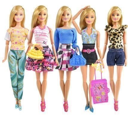 Bambole: BARBIE KLEIDER SET - 5 STÜCK  10072 – Nuovo (secondo la descrizione) da Stansstad venduto da Teilnehmer1