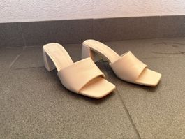 Sandalen weiss Absatz Grösse 38 