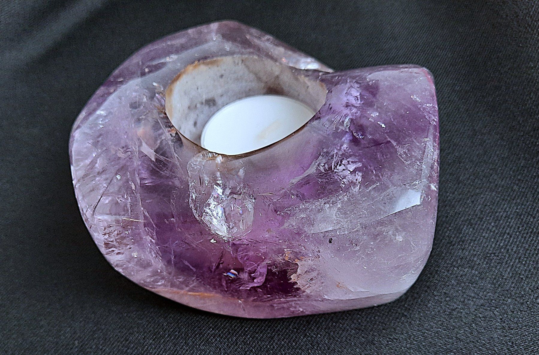 Pietre preziose: Amethyst, geschliffen Kerzenhalter – Usato da Beinwil am See venduto da Restwert_Beinwil 5