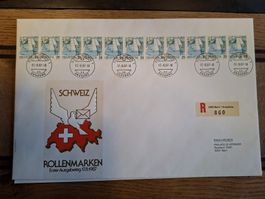 Original Brief mit Rollenmarken, Erstausgabe 17.8.1987!