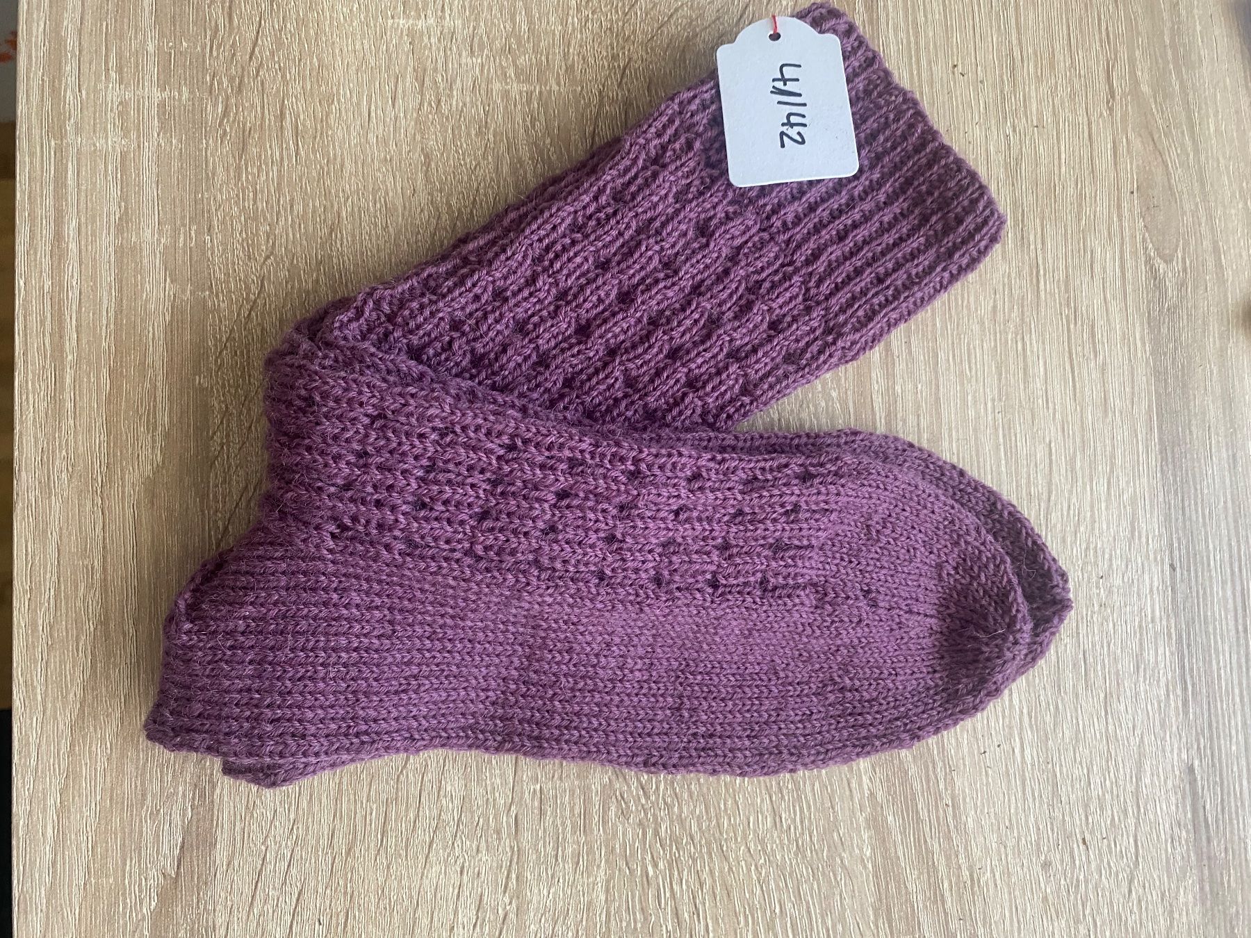 Calze: Handgestrickte Socken, Grösse 41/42 – Nuovo (secondo la descrizione) da Thun venduto da marasch01