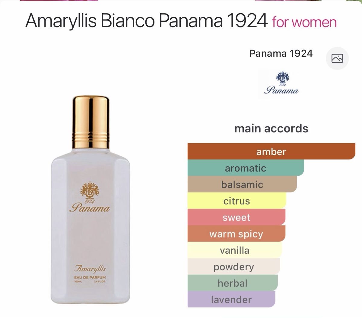 Profumi & Eau de Toilette: Amaryllis Bianco Panama 1924 – Nuovo (secondo la descrizione) da Winterthur venduto da Selinnn 4