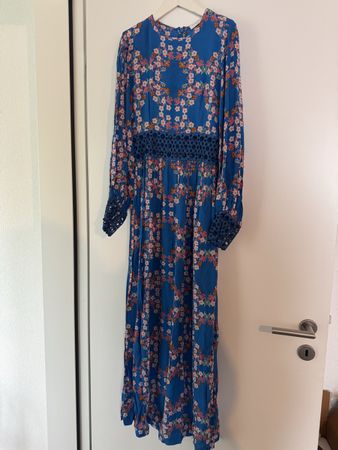Sandro Paris Maxikleid, Seide, Gr. 36,