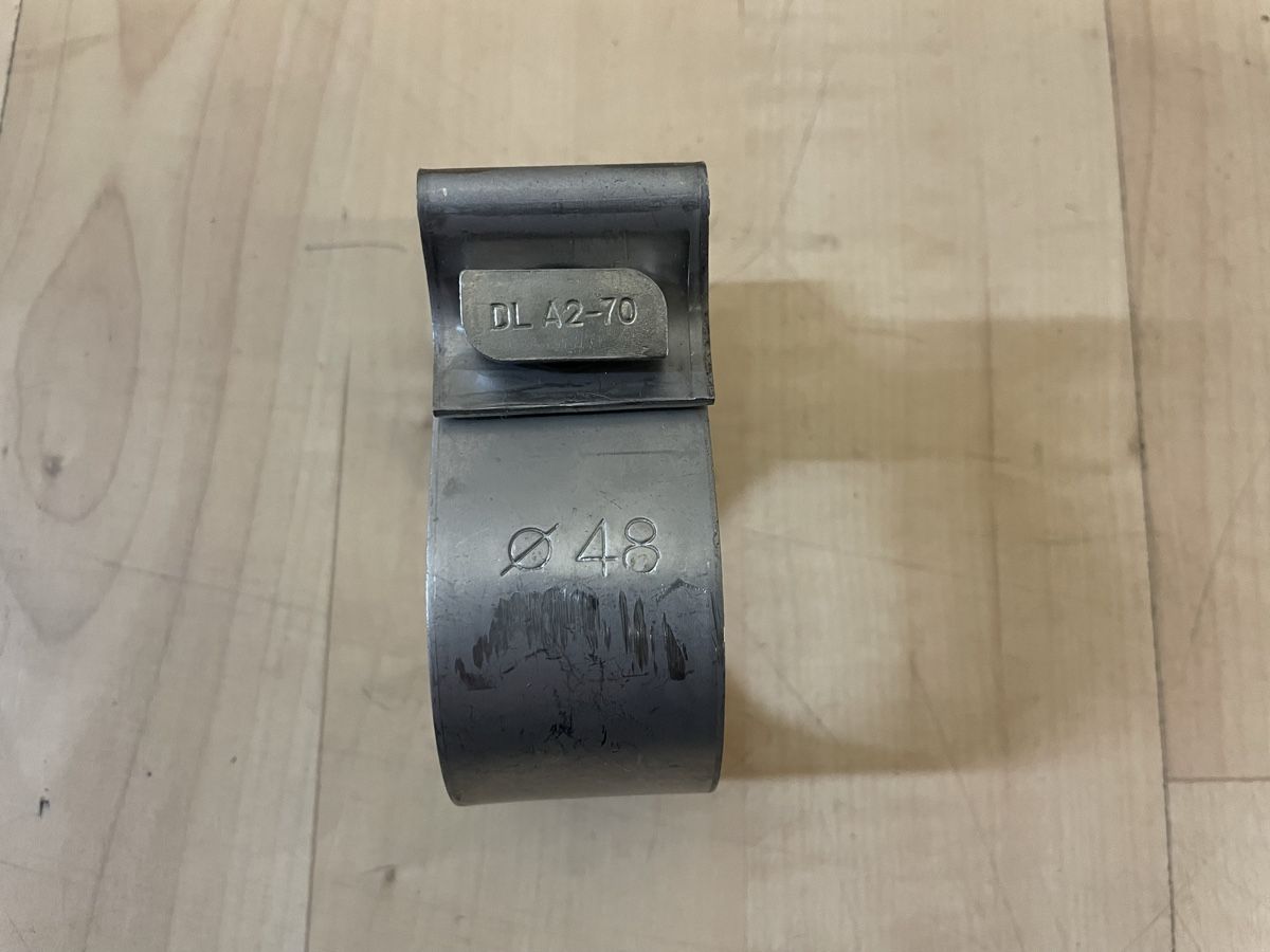 Sistemi di scarico: Fox Auspuffschelle 45-49mm Chromstahl – Nuovo e nell'imballaggio originale da Tamins venduto da vwspeed 1
