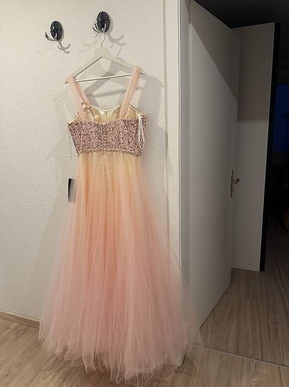 Zalando Vestiti: Abendkleid / Ballkleid in Rosé Grösse 42 – Usato da Aarburg venduto da ktu_zm5p 3
