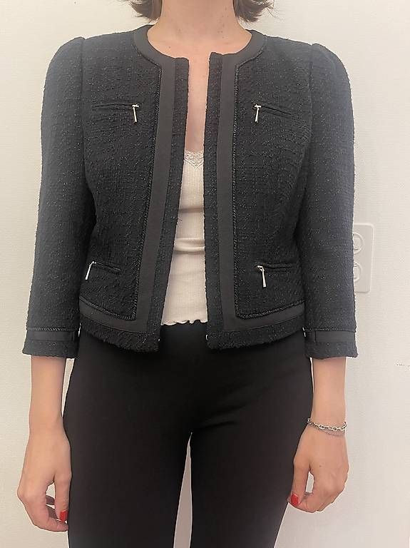 Jacken: Abendjacke schwarz Gr S/M – Gebraucht aus Triesenberg von han_v9vp