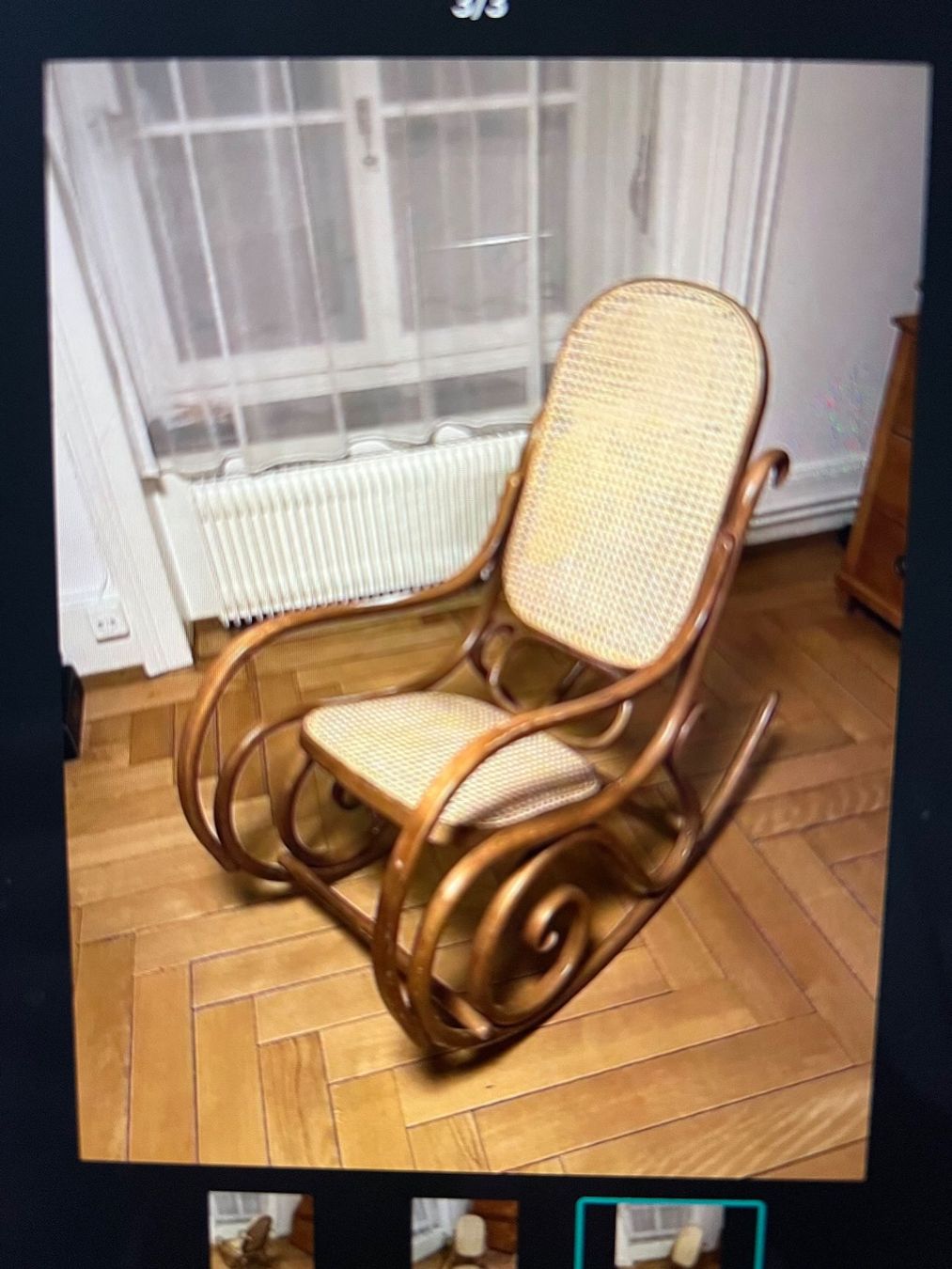 Chaises: Schaukelstuhl mit Wiener Geflecht – D'occasion à Steinhausen par gendai 2