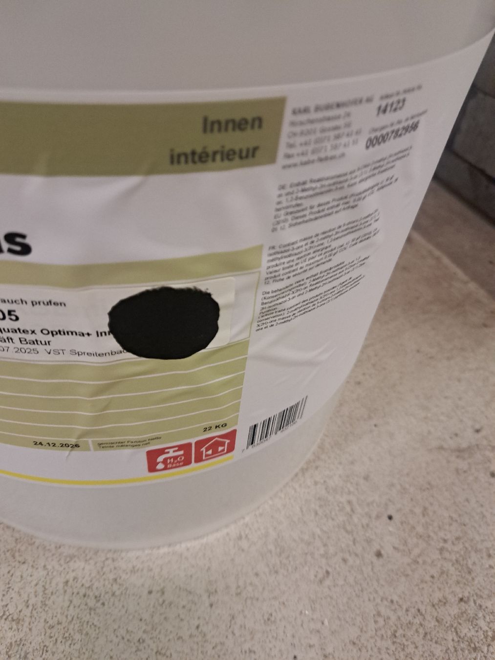 Colori: AQUTEX Optima Plus RAL 9005 SCHWARZ – Nuovo e nell'imballaggio originale da Spreitenbach venduto da madmex 1