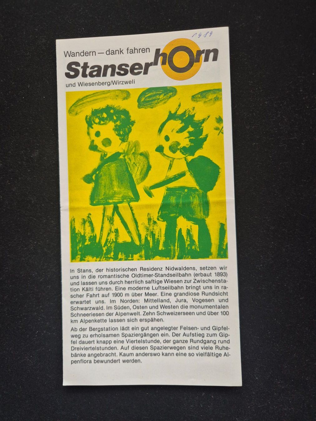 Karten: Stanserhorn Wanderkarte 1989 – Gebraucht aus Langendorf von zvonu161