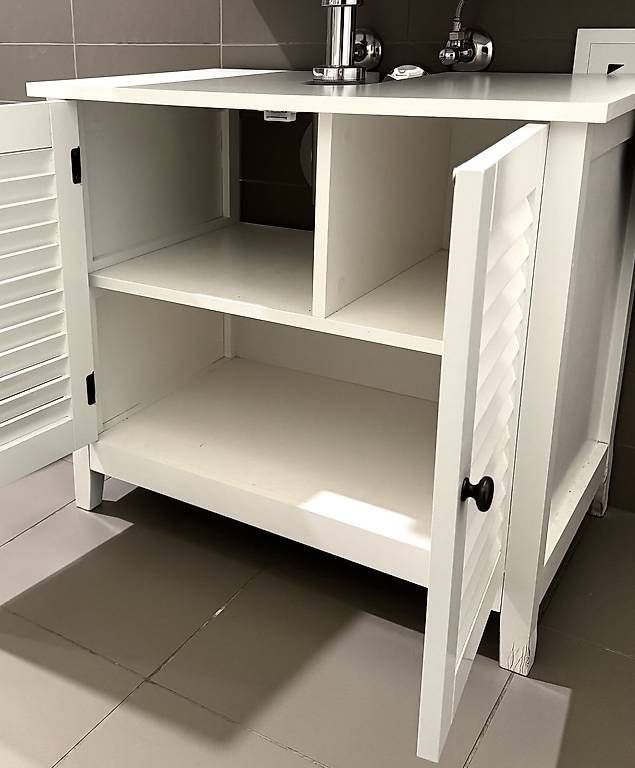 Mobili per bagno: Waschbecken Unterschrank weiss – Usato da Basel venduto da R__Mueller 1
