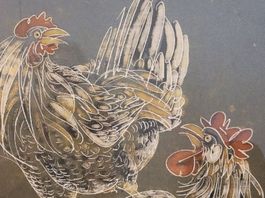 Bild Hans Erni Lithographie Hühner 11/1 signiert RARITÄT