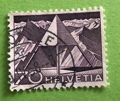 Nr.308 mit Stempel Triangulationspunkt Technik und Landschaf
