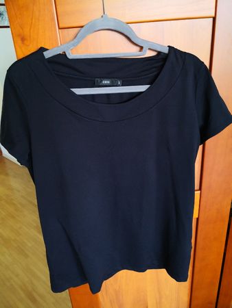 Damen T-Shirt von Zero Gr. 44 Schwarz