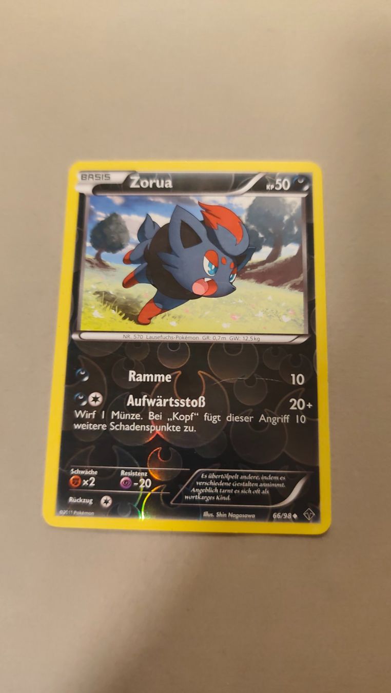 Pokémon Carte collezionabili: Zorua Reverse Holo - Aufstreben der Mächtigen – Usato da Kehrsatz venduto da Riyouu