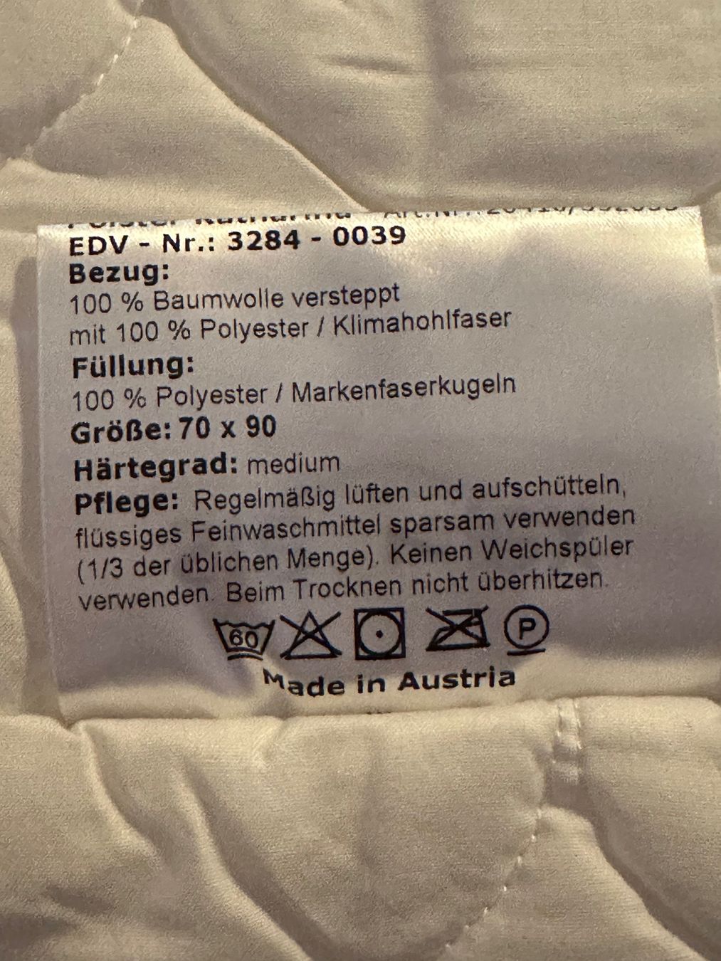 Cuscini: 2 Kopfkissen weiss 70/90 – Nuovo (secondo la descrizione) da Wil SG venduto da denpasar00 5