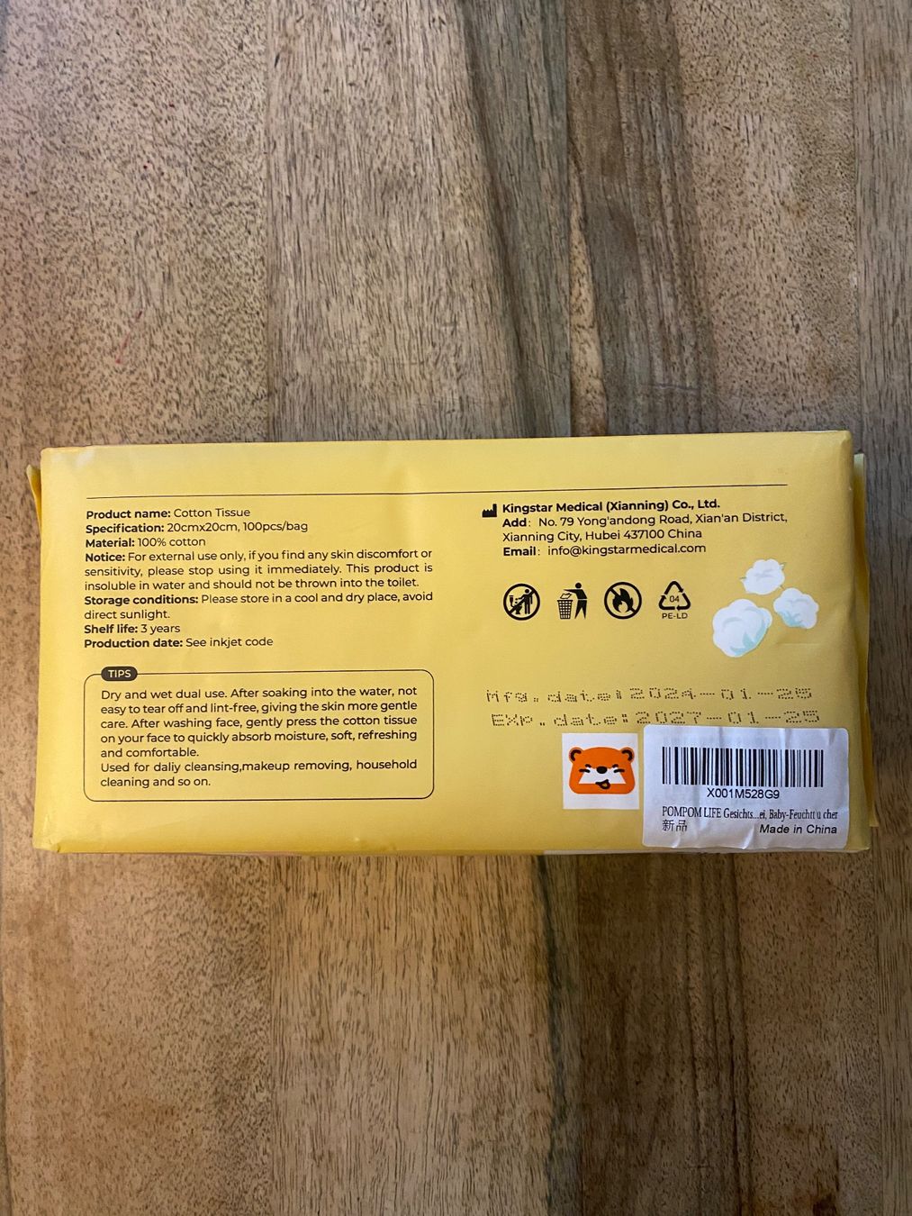 Tessuti: Pompom Life Cotton Tissues, 100% Baumwolle, 100 Stück – Nuovo (secondo la descrizione) da Luzern venduto da Sommer_26 4