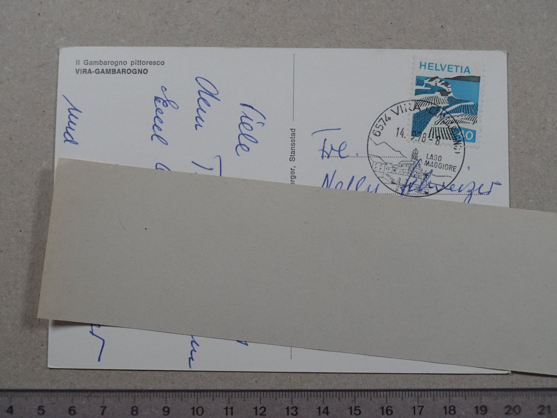 Cartes postales: Vira - Gambarogno, 1978 – D'occasion à Lenzburg par fh1 1