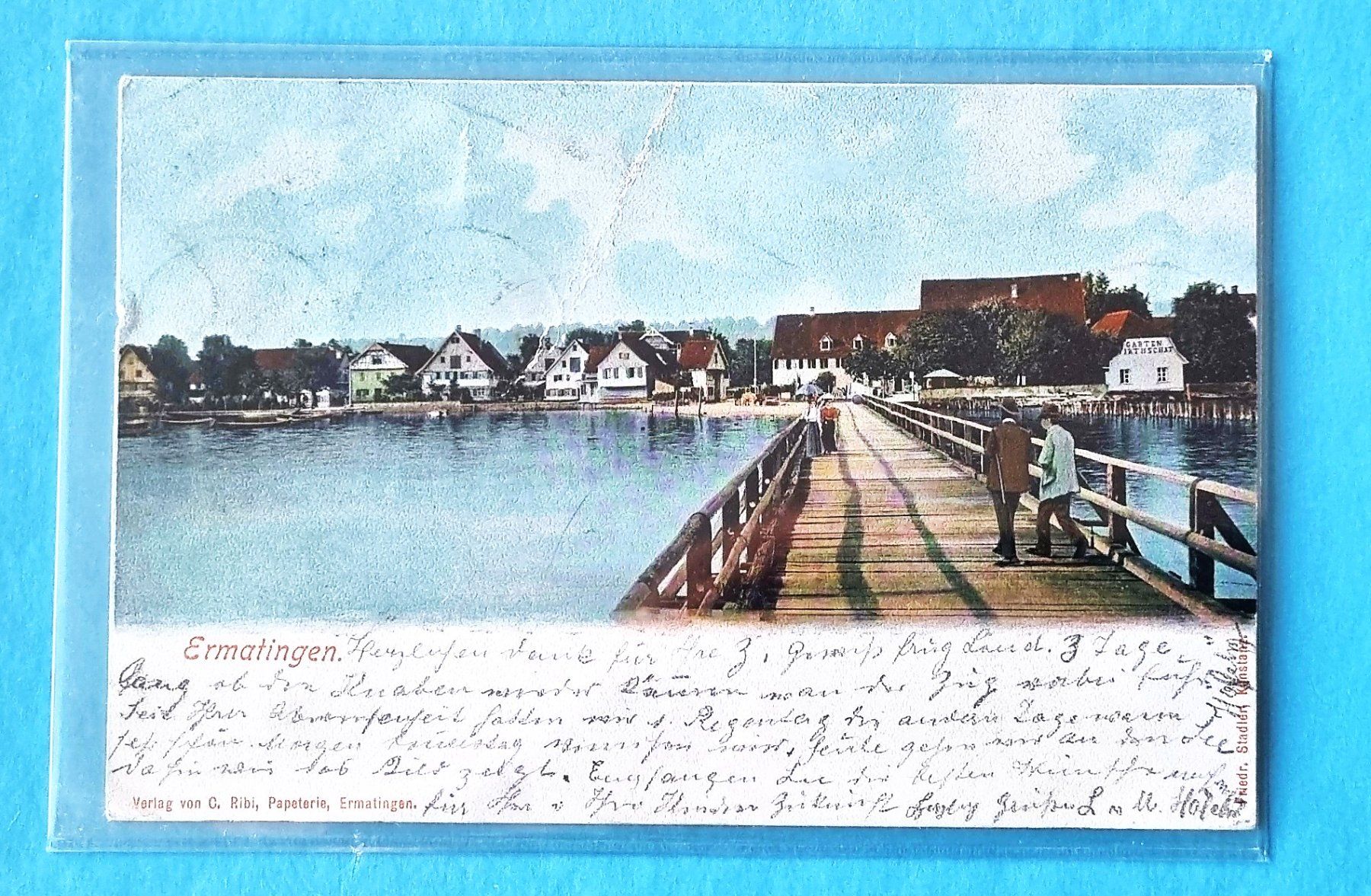 Ansichtskarten: Ermatingen - Steg - Dorfansicht - 1903 – Gebraucht aus Rothrist von RROENK