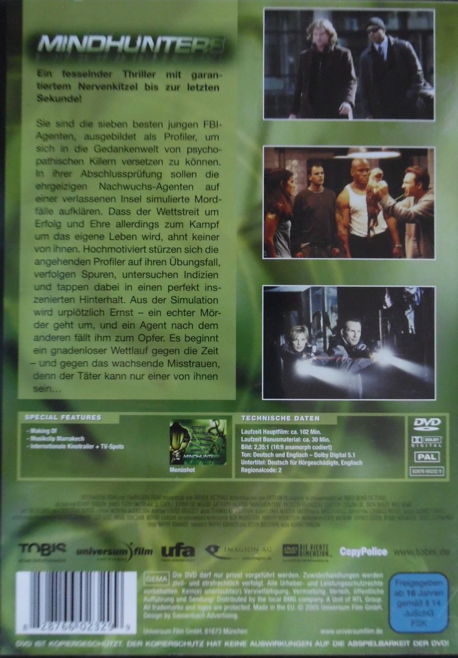 Tous les DVDs: Mindhunters – D'occasion à Bellinzona par Luna093 2