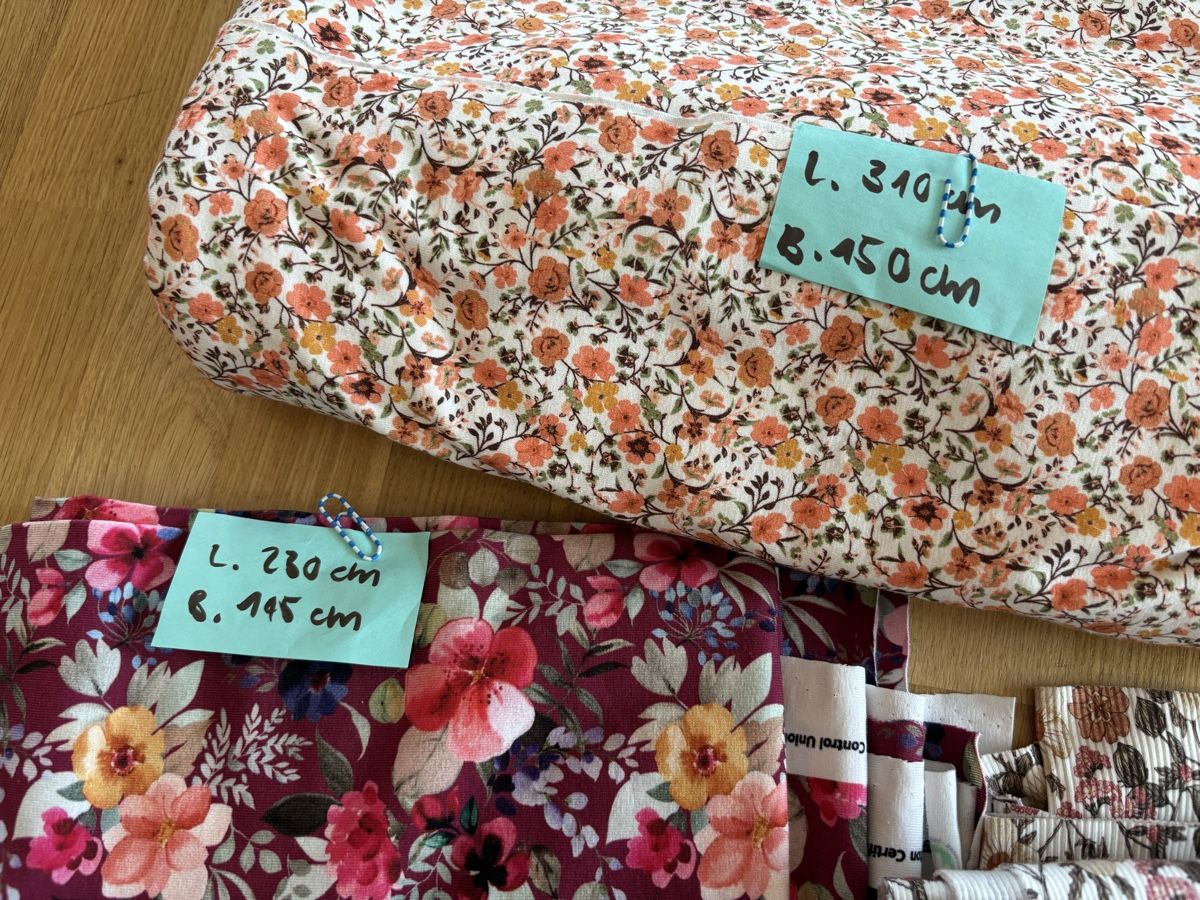 Tessuti: Jersey Stoff-Paket Blumen – Nuovo (secondo la descrizione) da Kestenholz venduto da marina_w01 1