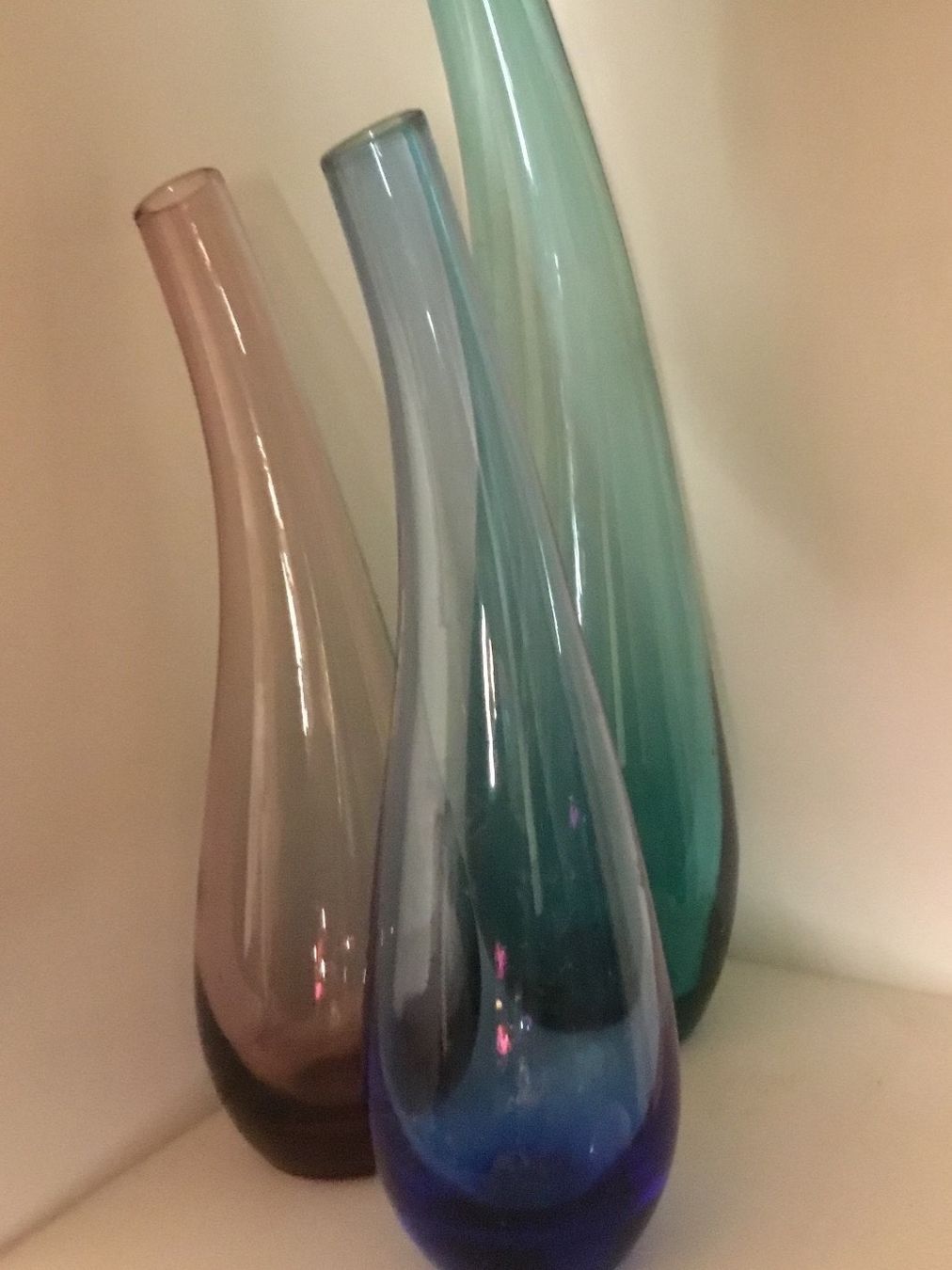 Vasi & Recipienti: 3er Set Vasen Glas Vintage – Usato da Schlieren venduto da Jeajet 1