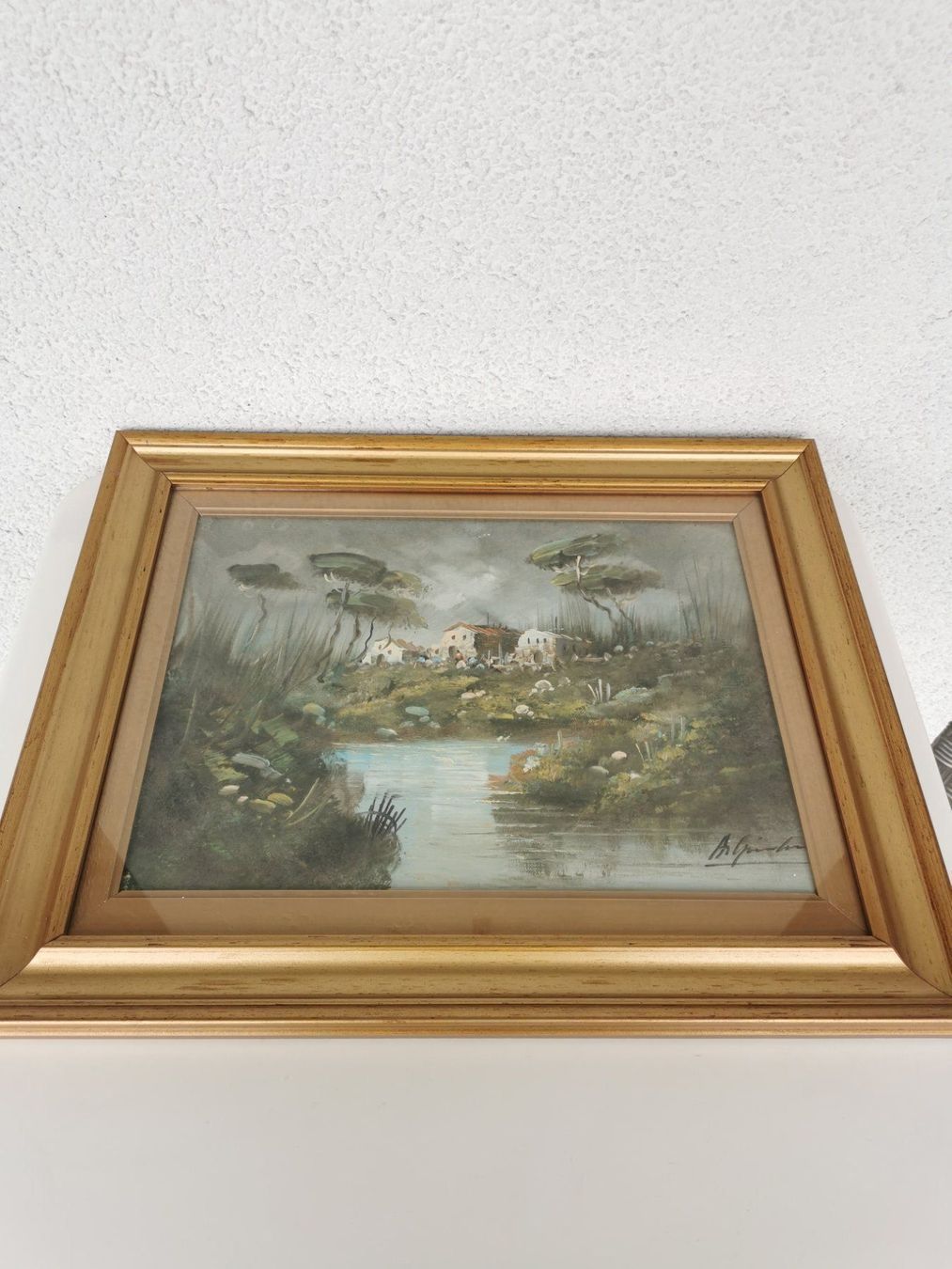 Dipinti: Wunderschönes Bild im goldfarbigen Bildrahmen – Usato da Dietikon venduto da Branquinha1981