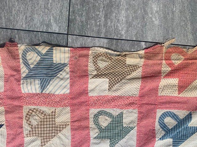 Tessuti: Antique Basket quilt top – Usato da Rudolfstetten venduto da Bungur 2