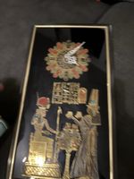 Horloge murale égyptienne vintage - Déco originale!