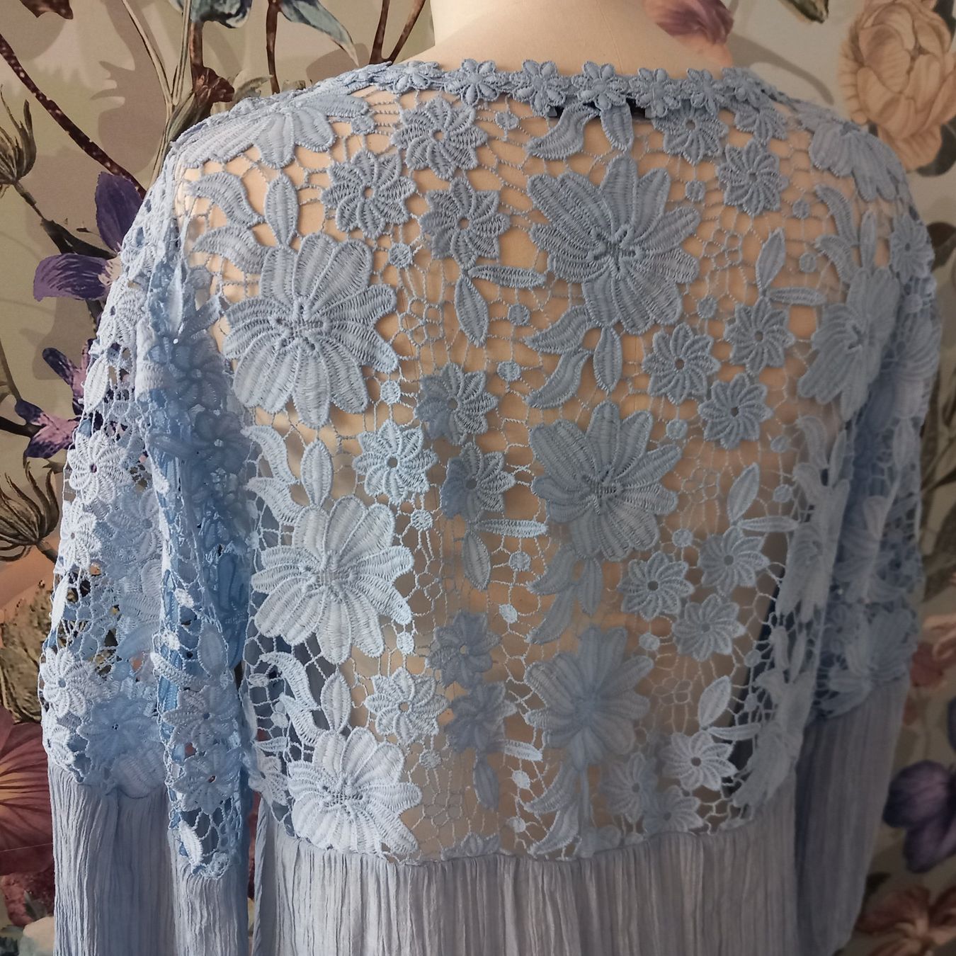 Camicette: Süsse Bluse Tunika hellblau Spitze Gr. 40 L  Boho – Nuovo (secondo la descrizione) da Nottwil venduto da cecilia44 3