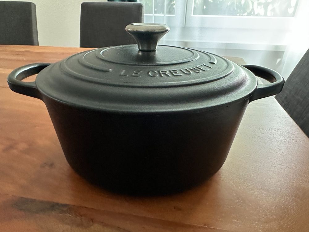 LE CREUSET Rundes Schmortopf 1,5 Liter - Edel In Mist Grey