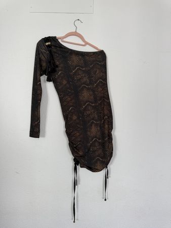 MKN Snake Print Mini Dress - Size S