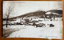 Leysin - Le village sous la neige 1913