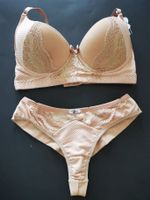 Lingerie femme, taille M, colleur Beige, string brésilien