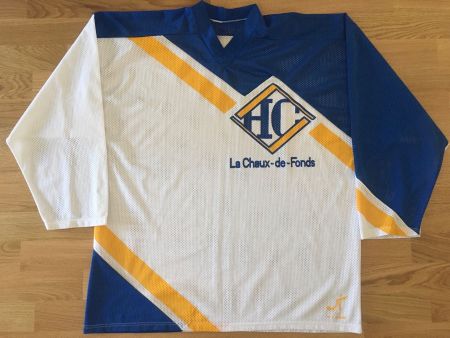 SIGNIERTES HC LA CHAUX-DE-FONDS TRIKOT MAILLOT SIGNÉ HCC XL