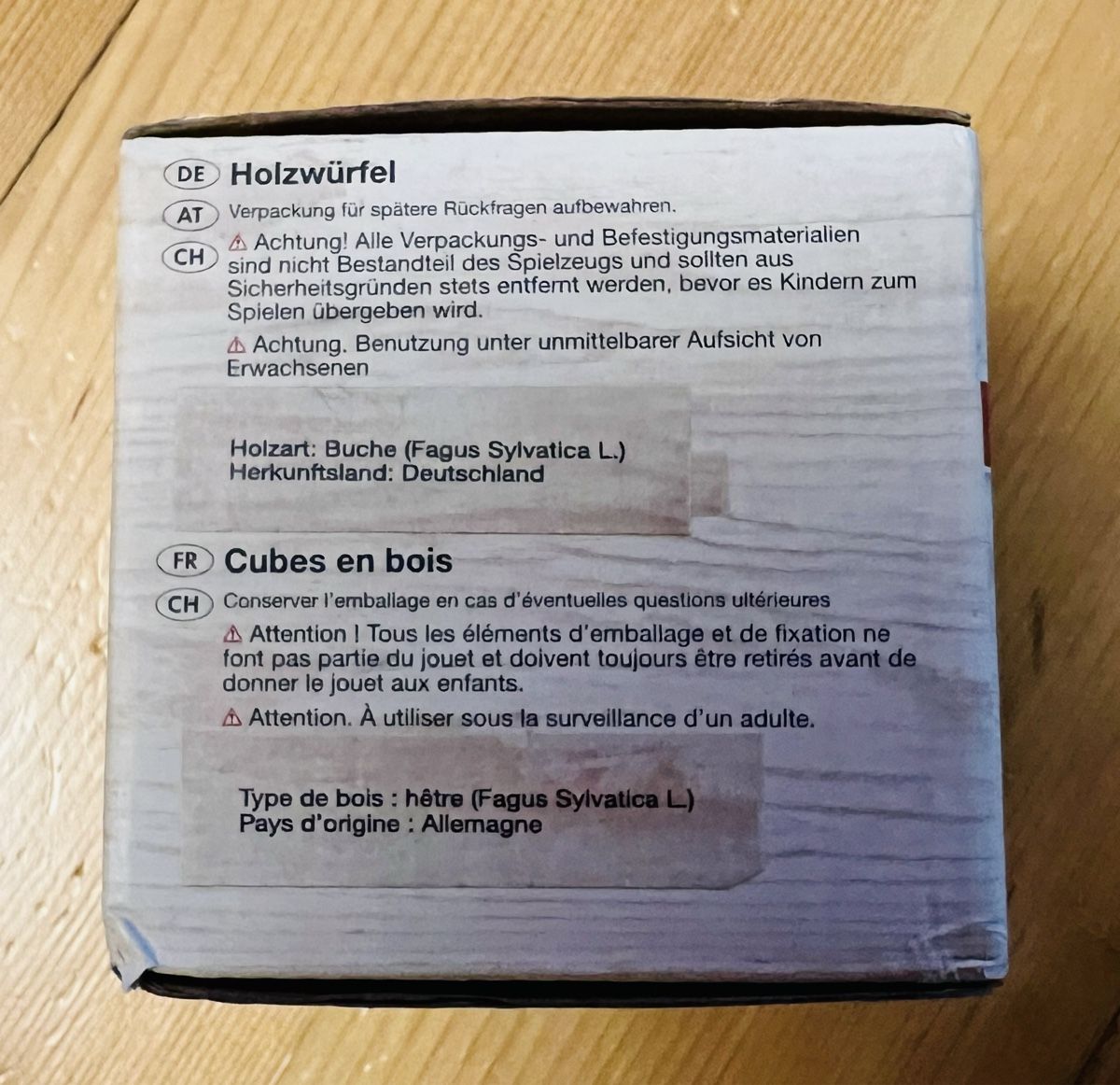 Spielzeuge: Geschicklichkeits-Holzwürfel NEU – Neu und originalverpackt aus Marly von Maria987 1