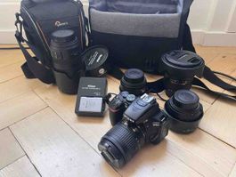 Nikon D5600 Spiegelreflex-Kamera Set