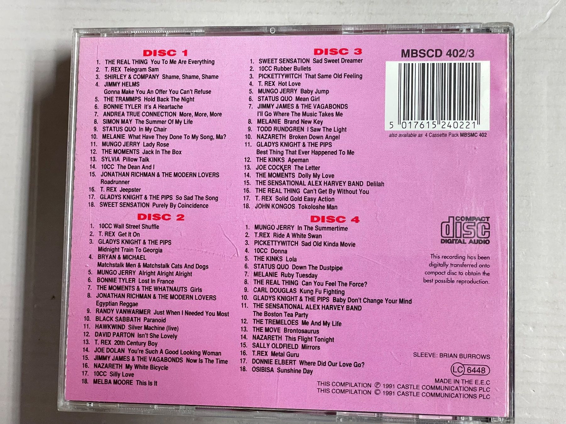 CD: Sounds Of The 70's 4CD Box – Usato da Muri b. Bern venduto da AdidasCollector 2