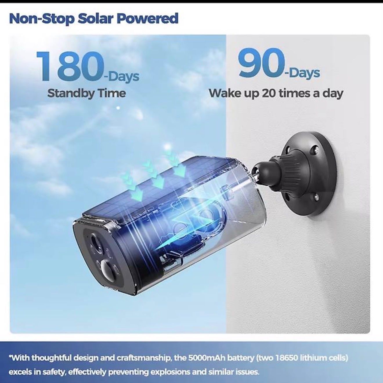 Fotocamera: Solar Camera Outdoor WIFI  Wireless Security Camera – Nuovo (secondo la descrizione) da Bern venduto da mystyle_bern 3