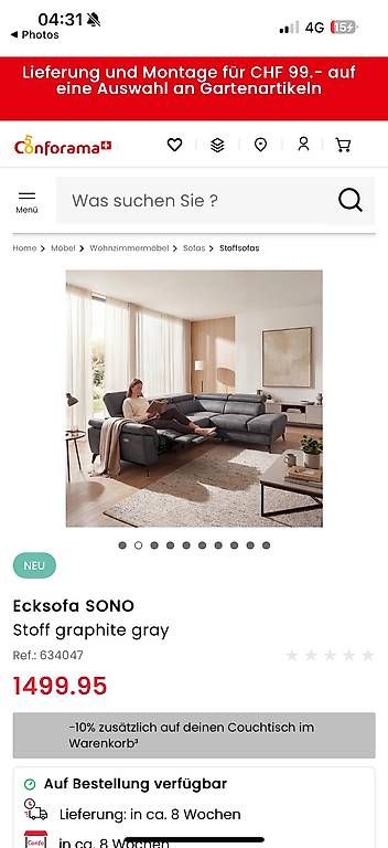 Sofas: Ecksofa mit elektrische Relax Funktion – Gebraucht aus Schaffhausen von ade_hms6 4