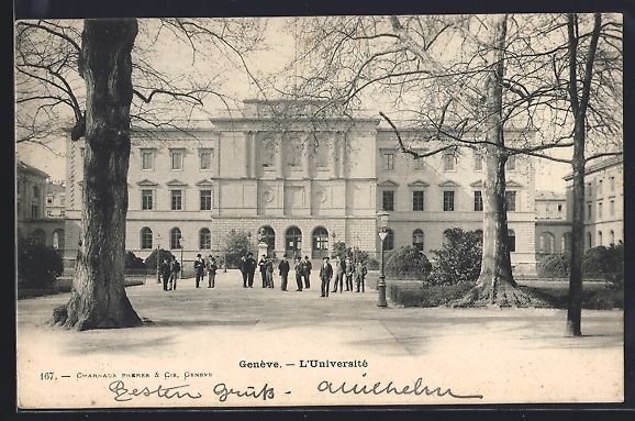 Cartes postales: AK Genève, L'Universit, 1901 – D'occasion à Berlin par bartko-reher