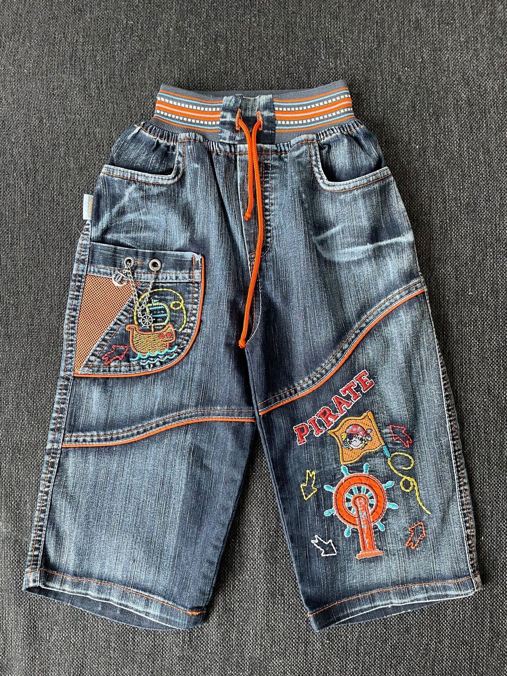Pantalons: Gr.86-92 neu Sommer Jeans mit Kette – D'occasion à Kaltbrunn par mar_7jpc