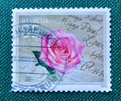 Nr.1563 Rose Dauermarken GESTEMPELT 2015   