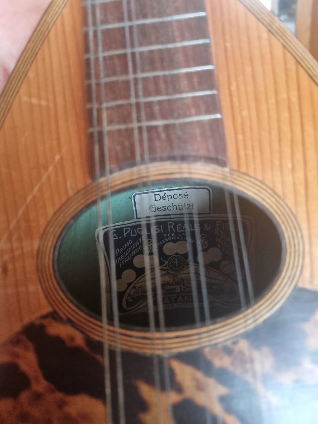 Strumenti musicali: Puglisi Mandoline Catania, Antik, mit Tasche – Usato da Seengen venduto da Anoukian 2